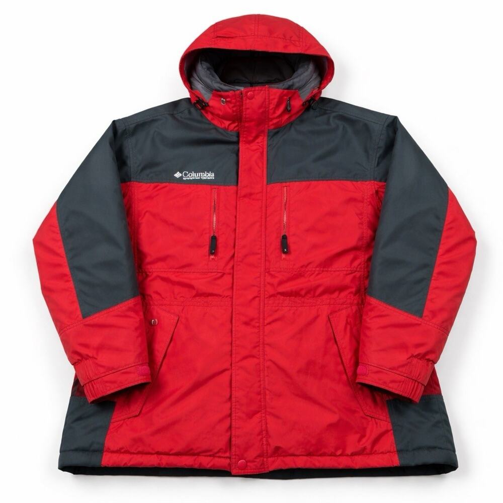 Columbia Ski Jacket Men XL Insulated Hooded Utility Winter Coat Snowboarding